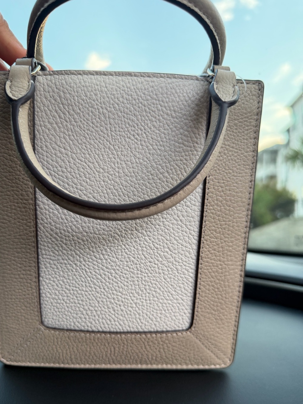 kate spade Two-Tone Cream Mini Tote - Picture 2 of 2